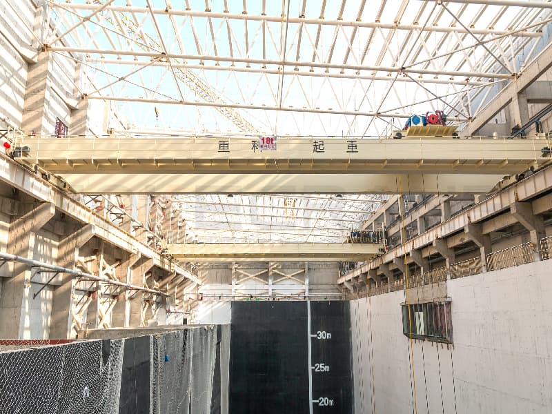 Customized Grab Bucket Overhead Crane for Construction Waste in Philippines