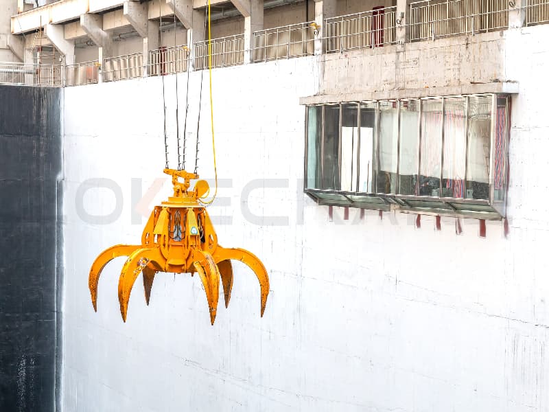 Customized Grab Bucket Overhead Crane for Construction Waste in Philippines