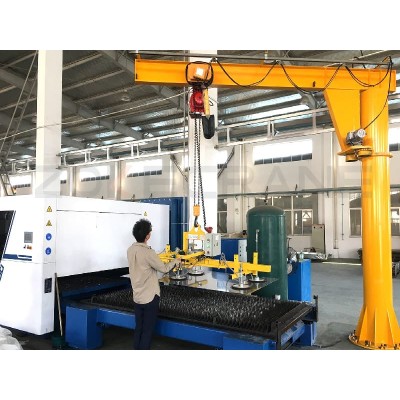 Light-Duty Floor Mounted Jib Crane 1t for Compact Workshops in Indonesia