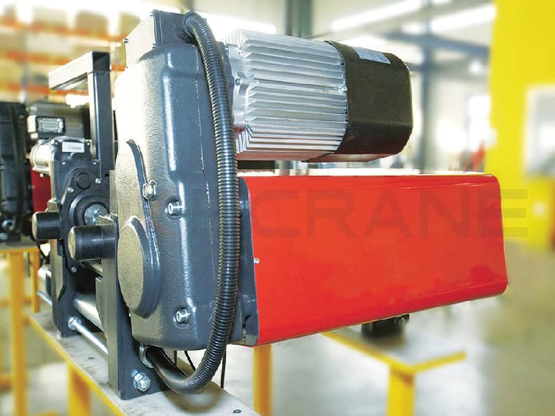 High-Speed FEM Hoist with Selectable Pulley Ratios for Efficient Operation
