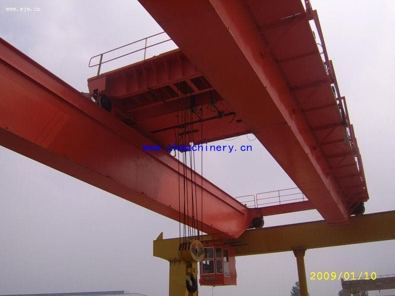 Standard 5 Ton Double Girder Overhead Crane for Workshop & Warehouse