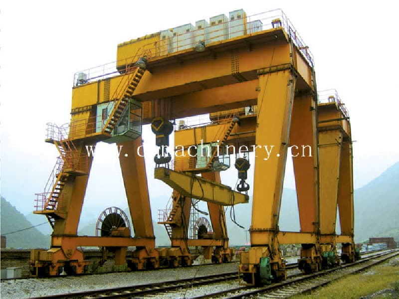 Adjustable Span & Height Double Girder Gantry Crane (Capacities: 10-100 Ton)