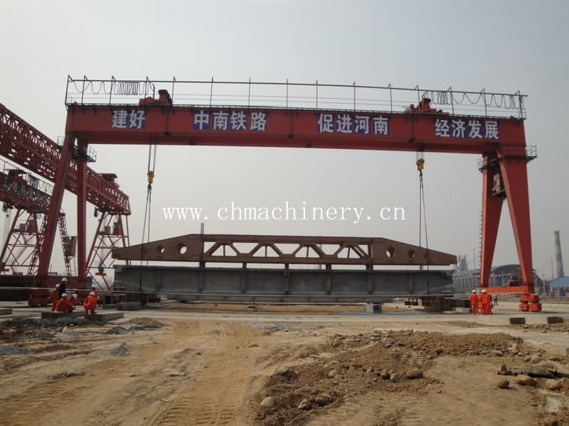 Large Span 75/100 Ton Double Girder Gantry Crane for Container Handling