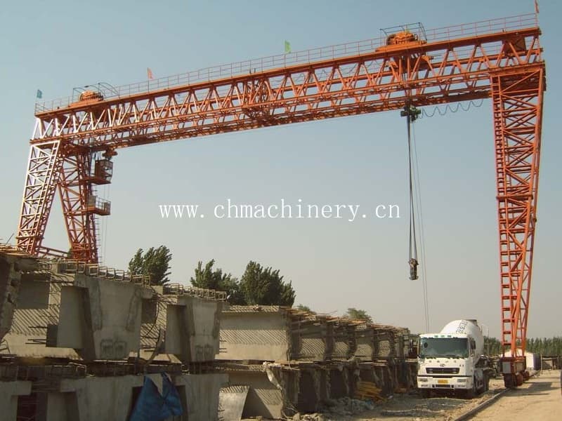 150 Ton Double Girder Gantry Crane with Windproof System for Exposed Sites