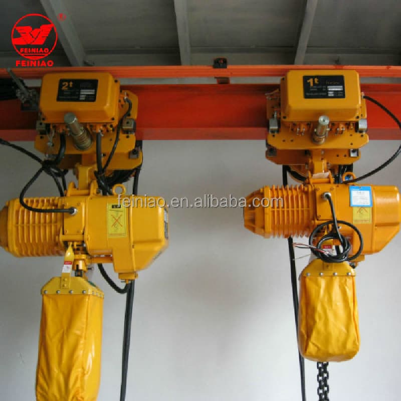 4 Ton Electric Chain Hoist with 360° Rotating Hook & Remote