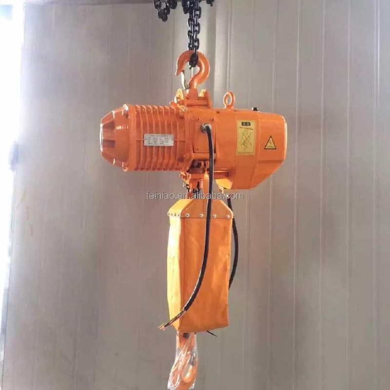 4 Ton Electric Chain Hoist with 360° Rotating Hook & Remote