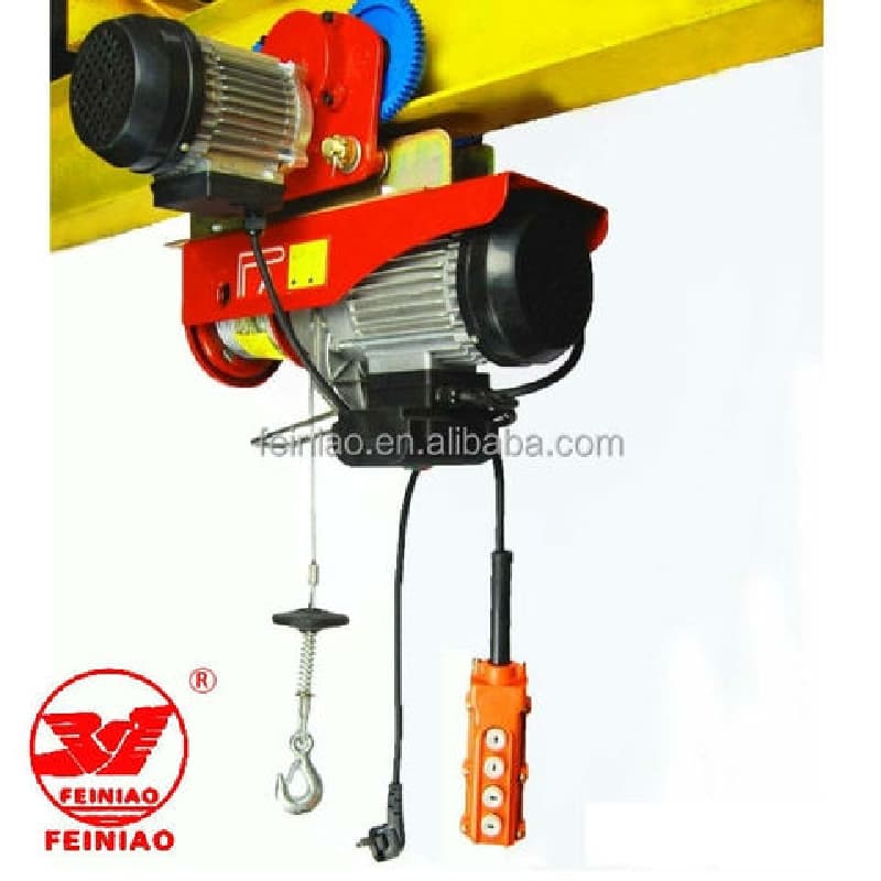 Weather-Resistant 500kg Mini Electric Wire Rope Hoist for Outdoor Yard