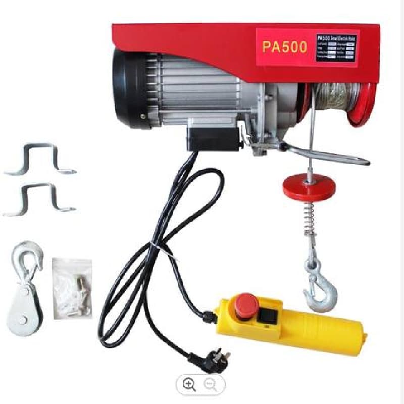 Weather-Resistant 500kg Mini Electric Wire Rope Hoist for Outdoor Yard