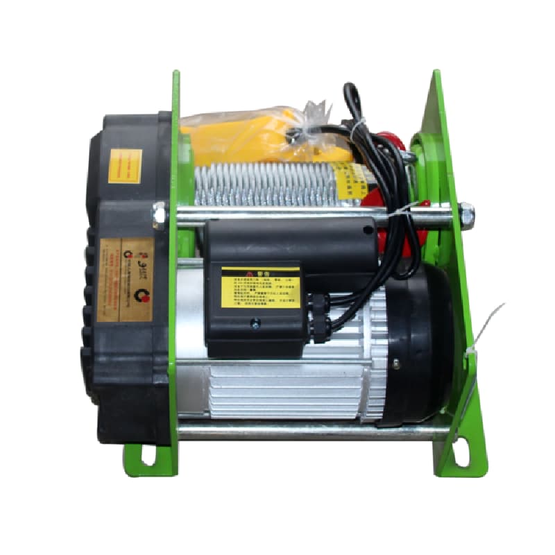 Dual Brake System 1000kg Wire Rope Winch for Critical Lifting