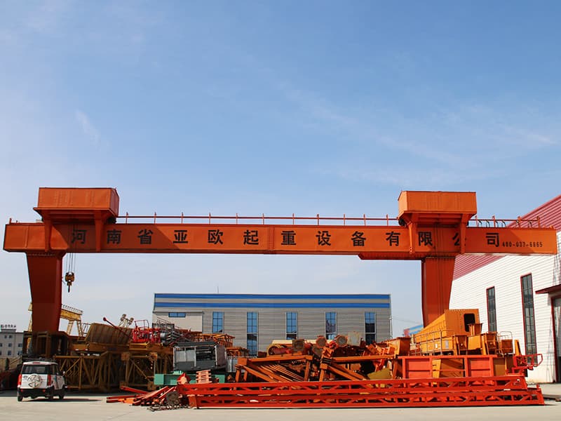 Single Girder Gantry Crane with Remote Control, Capacities 3-16 Ton