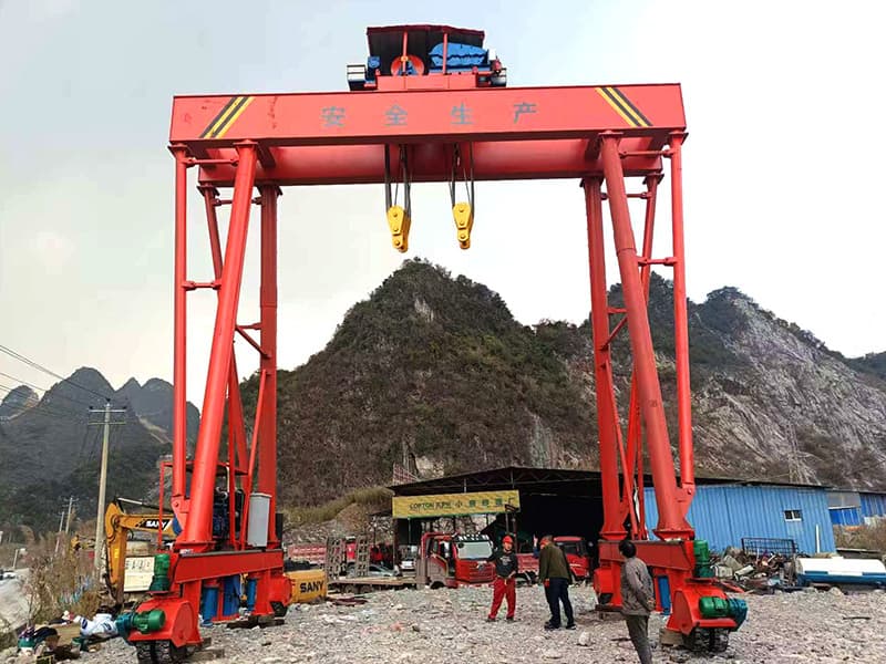400-Ton Double-Beam RTG with 45m Span with Automatic PLC Control