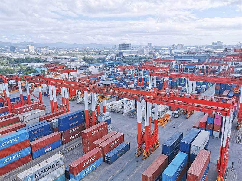 400-Ton Double-Beam RTG with 45m Span with Automatic PLC Control