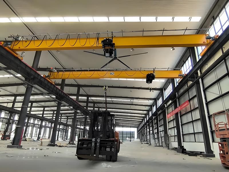 European Electric Single Girder Crane with Variable Frequency Drive Control