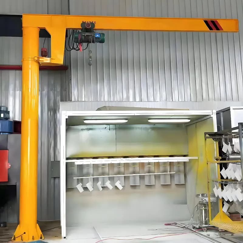 10 Ton Full Rotation Floor Mounted Jib Crane, 6m Arm, 8m Lifting Height