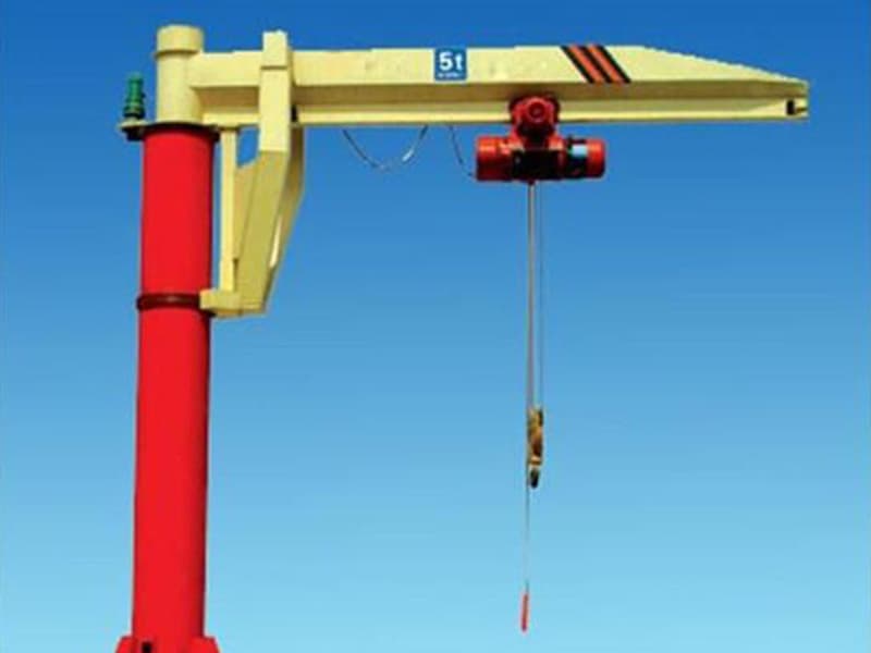 10 Ton Full Rotation Floor Mounted Jib Crane, 6m Arm, 8m Lifting Height