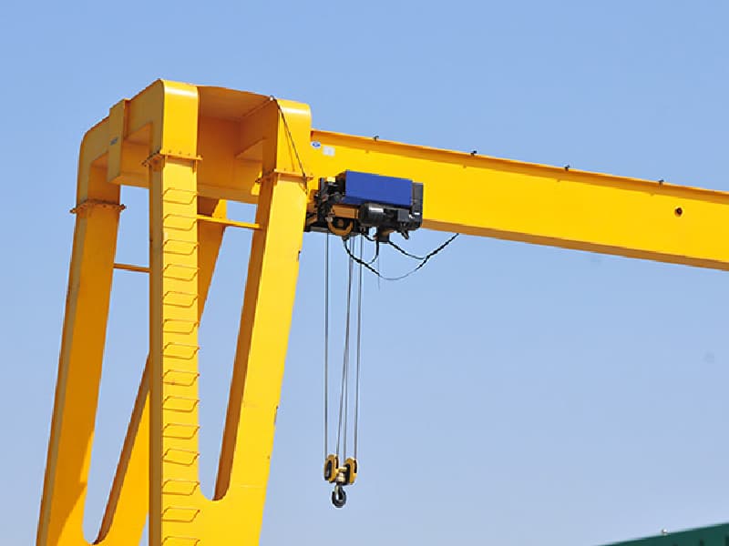 Single Girder Gantry Crane Max Capacity 20T / 25m for Indonesian Heavy Industry