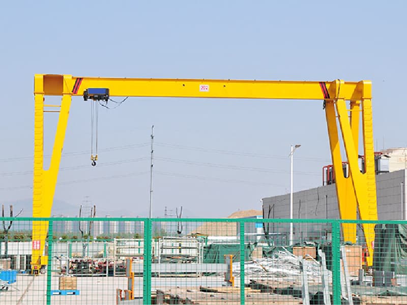Single Girder Gantry Crane Max Capacity 20T / 25m for Indonesian Heavy Industry