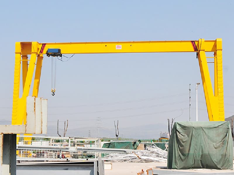Single Girder Gantry Crane Max Capacity 20T / 25m for Indonesian Heavy Industry