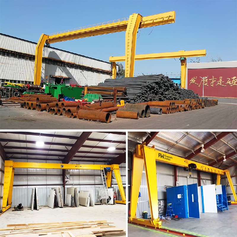 Double Girder Gantry Crane Span 35m / 18T for Thailand Bulk Material Handling