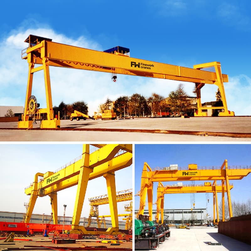 European Double Girder Gantry Crane 60T / 26m for Indonesian Mining