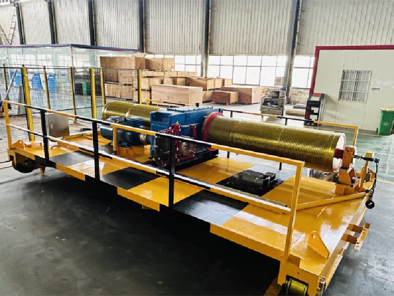 High-Capacity European Winch Trolley 40T for Malaysian Shipbuilding Gantries