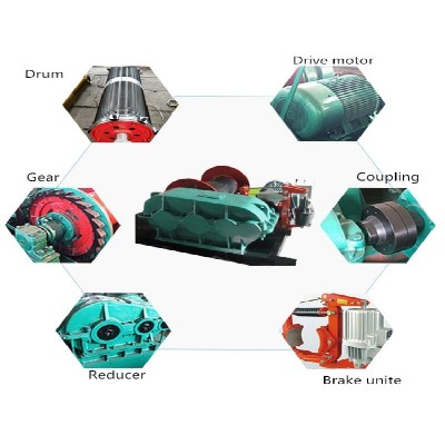 High Speed Electric Winch 30 Ton 150m Rope for Indonesia Derrick Operations