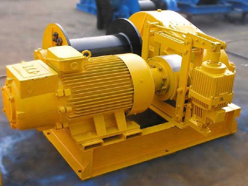 High Speed Electric Winch 10 Ton 50m Rope for Singapore Port