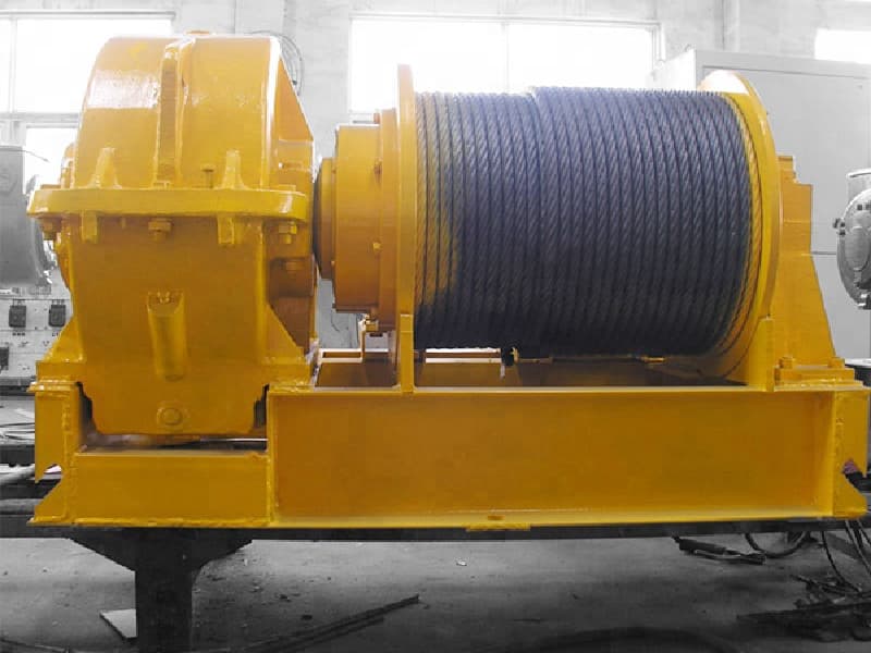 High Speed Electric Winch 50t 250m Rope for Philippines Mining Installation
