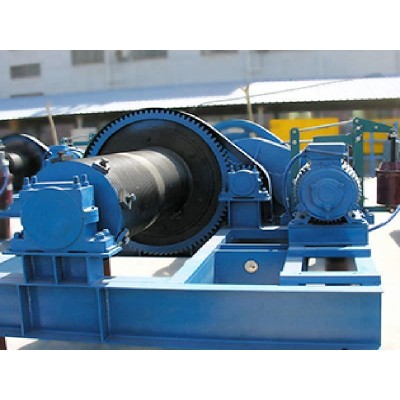 Slow Speed Electric Winch 50 Ton for Vietnam Bridge Component Installation