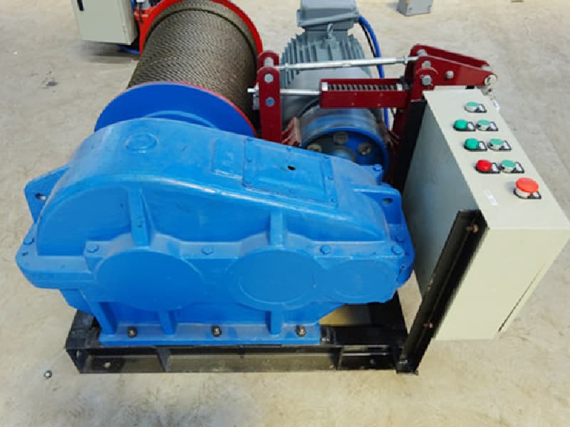 Slow Speed Electric Winch 50 Ton for Vietnam Bridge Component Installation