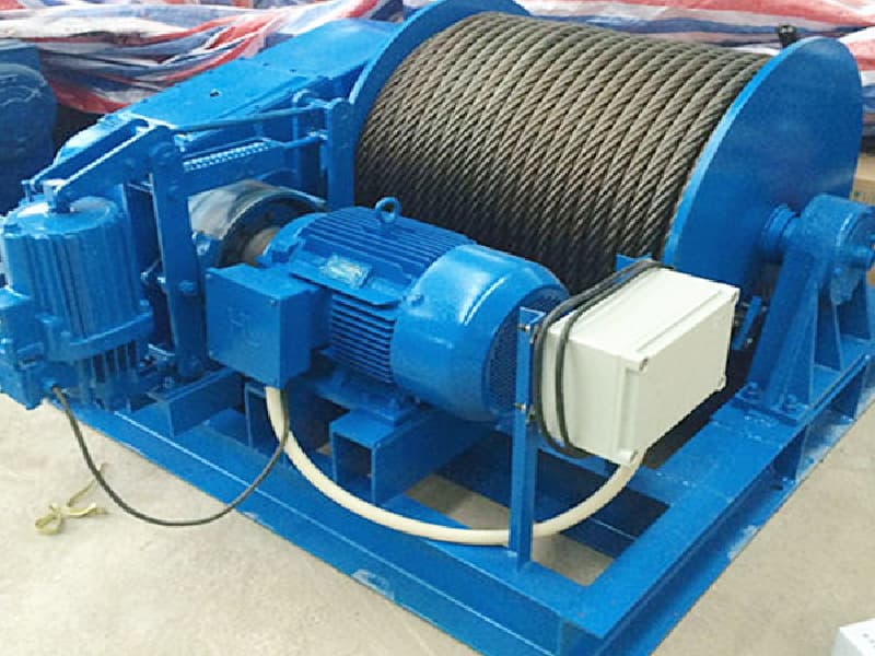 Slow Speed Electric Winch 50 Ton for Vietnam Bridge Component Installation