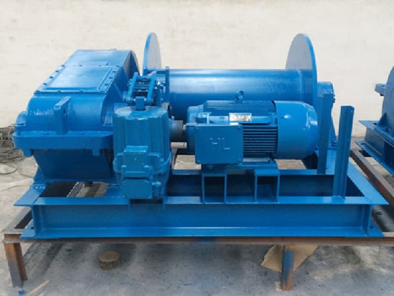 Electric Winch 40 Ton 1000m Rope for Indonesia Port Container Yard Expansion