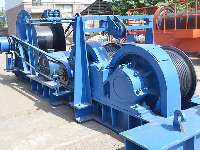 Electric Winch 40 Ton 1000m Rope for Indonesia Port Container Yard Expansion