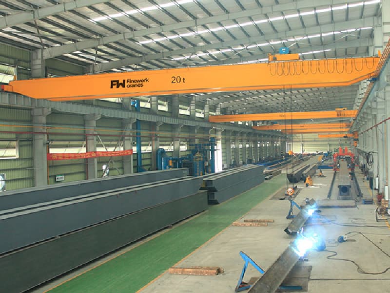 LH-Double Girder Overhead Crane 32 Ton 28m Span 14m Lift for Singapore