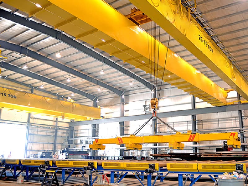 Double Girder Overhead Crane 6T 10.5m Span with Electromagnet for Thailand