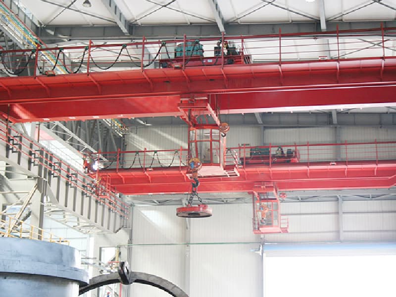 Double Girder Overhead Crane 6T 10.5m Span with Electromagnet for Thailand