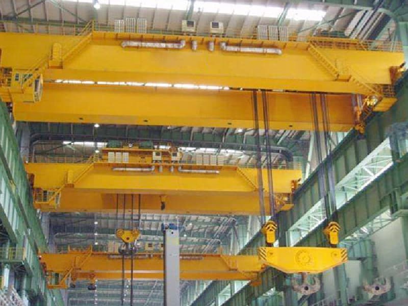 Double Girder Overhead Crane with Dual Trolleys 50T 20m Span for Vietnam