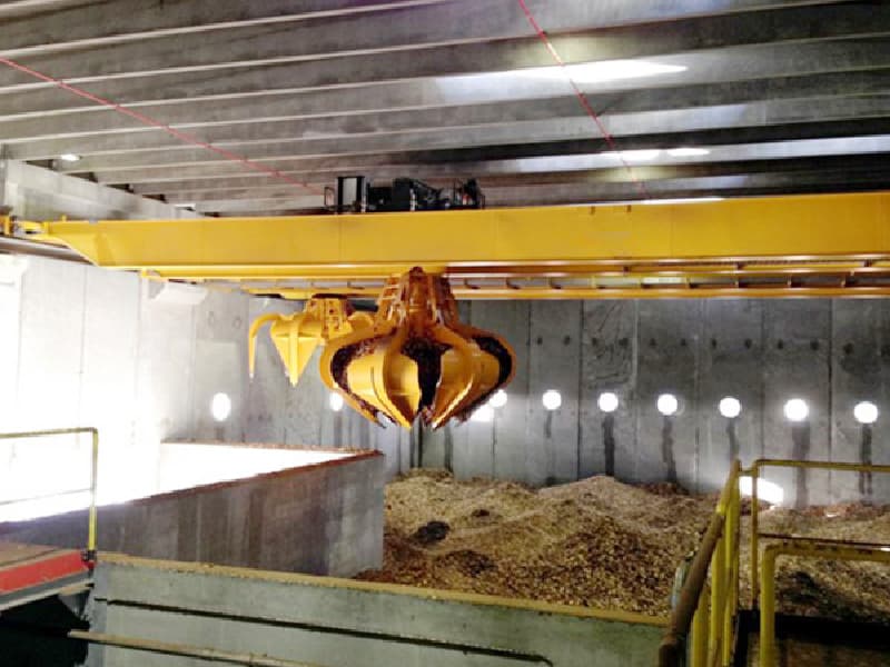 Grab Bucket Overhead Crane 5t, 6m Height for Bulk Material Handling in Thailand