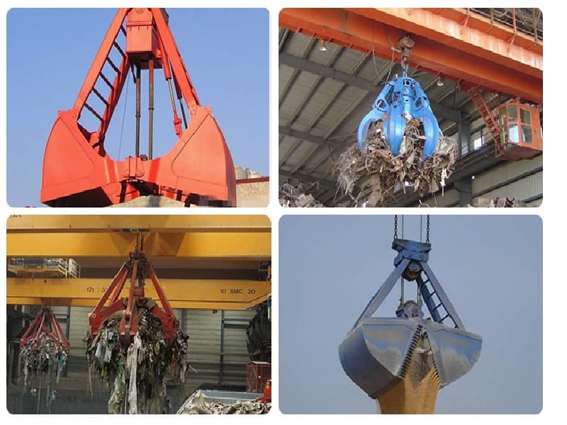 Grab Bucket Overhead Crane 5t, 6m Height for Bulk Material Handling in Thailand