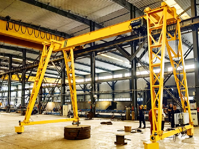 Maximum Capacity Portable Gantry Crane 50T, 4-Wheel Mobility for Philippine