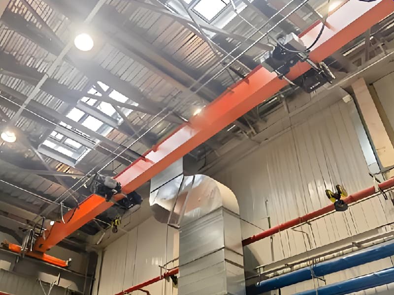 8-10 Ton Heavy-Duty Double Trolley System for Steel Yard Operations in Oman