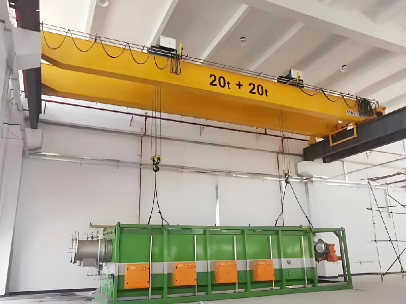 10T Dual Trolley Crane with Independent Controls for Saudi Arabian Steel Shops
