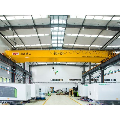 50 Ton Double Girder Overhead Crane Double Hook, 30m Span, Heavy Industry