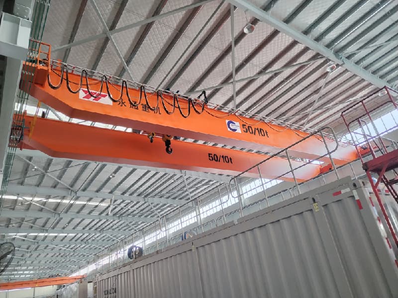 35 Ton Double Girder Overhead Crane with Double Hook, 12m Span