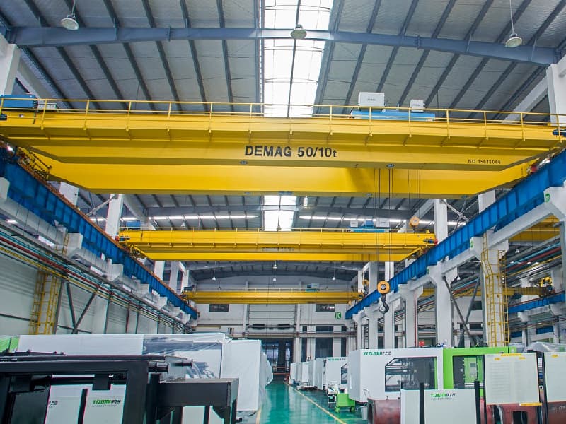 35 Ton Double Girder Overhead Crane with Double Hook, 12m Span