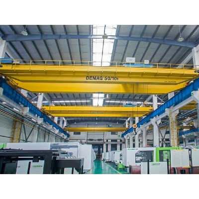 45 Ton LH Double Girder Electric Hoist Crane (Dual Hook), 24m Span