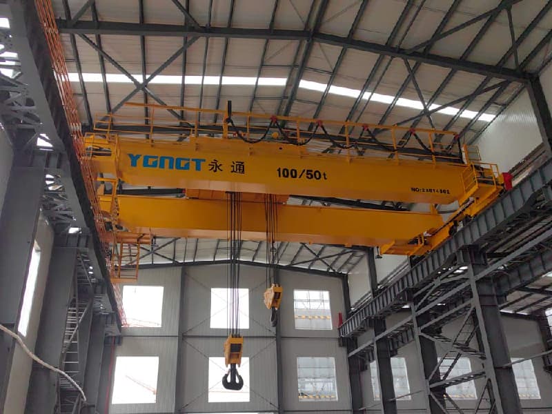 125 Ton QDL Lightweight Double Hook EOT Crane, 40m Span, High Performance