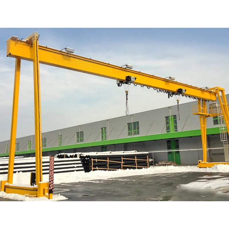 8 Ton MHO European Single Girder Gantry Crane, 18m Span, for Docks & Ports
