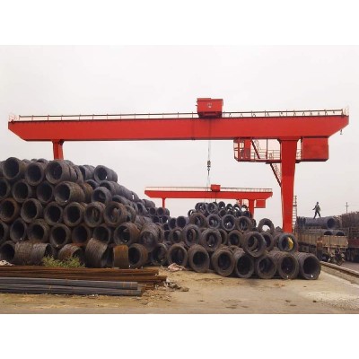 32 Ton MDG Single Girder Gantry Crane 30m Span, for Heavy Logs & Pipes