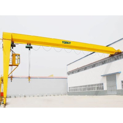2 Ton Single Girder Semi-gantry Crane, 9m Span, for Warehouse Loading Bays